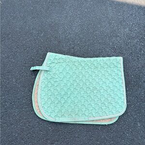 Roma Light Green Quilted Saddle Pad